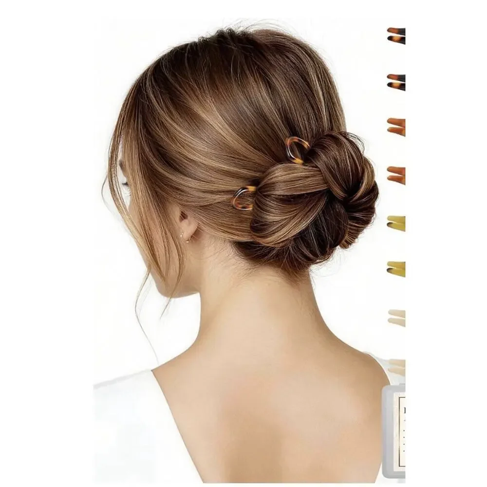 Prestige Hair Pins French Twist Updo Bun Hair Accessories eBay 4 1/4” Tortoise